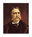 Photo:  Chester Alan Arthur, 21st President of the United States (1 term)